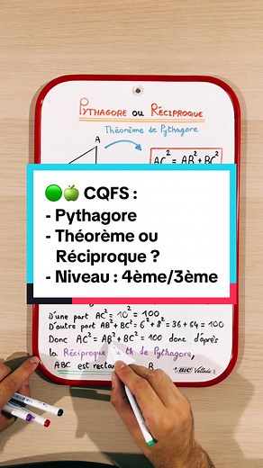 Théorème de Pythagore et sa réciproque expliqués