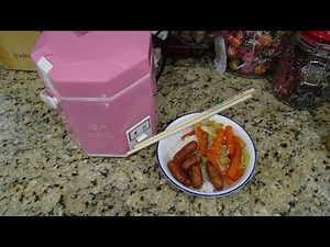DCIGNA Mini Rice Cooker from Amazon Review! Arroz con Leche & Rice Meal!