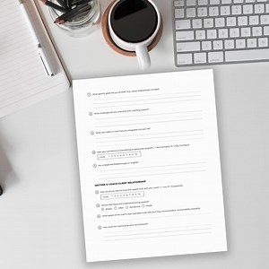 Coaching Feedback Form Template | Editable Canva Design | Client Review & Testimonial Form | Bella Figura Planners - Etsy