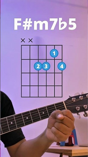 Stop Scrolling! Learn F#m7b5 Chord in Seconds 🔥 #FsharpM7b5 #easyguitarchord #beginnerguitar
