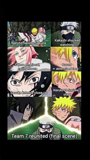 Team 7 Reunited – Naruto vs Sasuke Emotional Final Battle 💔⚡ | Naruto Saving Sakura