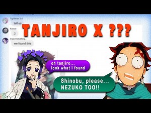 Shinobu and Nezuko exposes Tanjiro...demon slayer text || 🌺Tanjiro x ???🌺