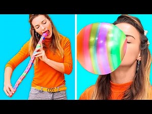 100 LAYERS OF GUM CHALLENGE! || Funny Challenges And Awkward Moments by 123 Go! Genius