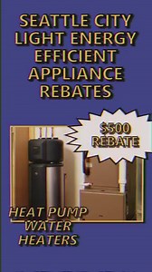 Appliance shopping this Presidents' Day? Make sure you check out the City Light website for rebates and incentives on energy efficient appliances! Learn more here: https://seattle.gov/city-light/energy-tips | Seattle City Light