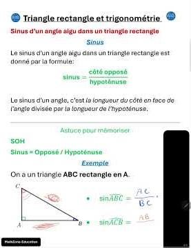 Sine of an acute angle in a right triangle in music