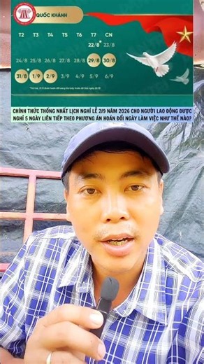 lịch nghỉ lễ quốc khánh 2/9/2026 chi tiết 5 ngày