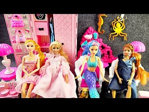 11 Minutes Satisfying Unboxing Barbie Princess, Pregnant Barbie, Mermaid Barbie | ASMR Toy Review