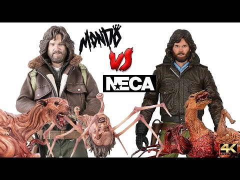 The Thing Mondo Vs Neca MacReady and Ultimate Dog Creature