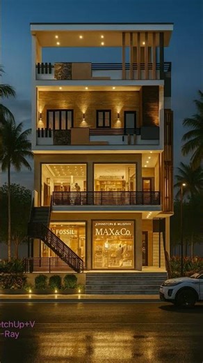 #Residential building 3d model #Revit architecture#3dmdeling#sketchup#render#shorts#lumion#3d#viral