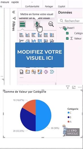Power BI - Graphique en secteurs