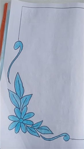 12 cute flower designs for project work part 3