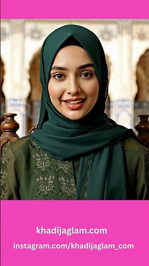 Green Scarf | Fresh Elegance by Khadija Glam