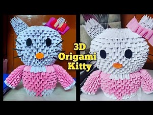 Handmade Hello Kitty Origami|diy paper craft ideas for gift