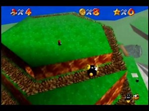 Super Mario 64 100% Walkthrough Part 1 - Bob-Omb Battlefield