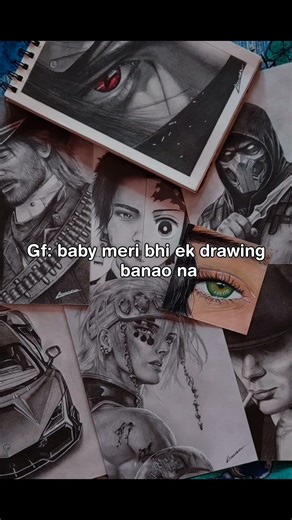 Drawing my girlfriend| How to draw realistic anime #drawing #artist #animeart #valentinesday