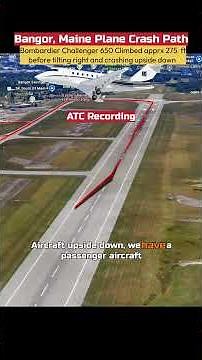 ATC Recording and 3D Flight Path of Bangor, Maine Bombardier Challenger 600 Crash