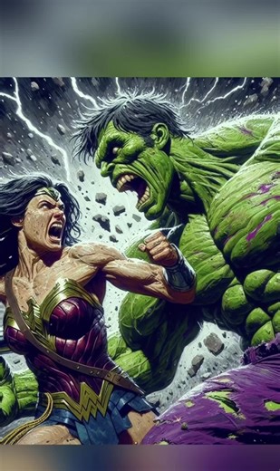would Wonder Woman be able to stop the hulk…#hulk #comicbooks #vsbattle