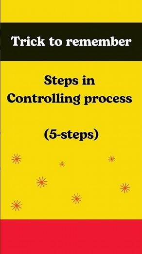 how to memorize steps of Controlling Process | steps of Controlling Process | 12th business studies