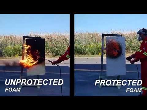 DC315 Intumescent Paint Thermal Barrier Burn Comparison Demonstration