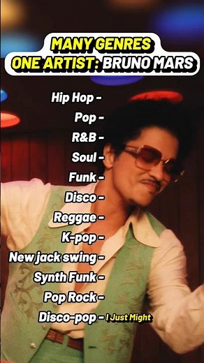 What Genre Is Bruno Mars? 12 Songs That Prove He Can Do Everything