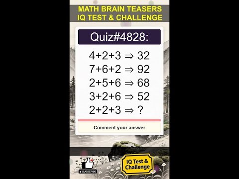Math Brain Teasers 4828: Can You Solve This? #mathquiz #mathpuzzle