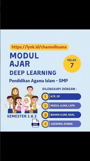 Modul Ajar PAI Kelas 7 Semester 1 & 2 | Lengkap & Siap Pakai #ModulAjar #ModulPAI #PAISMP