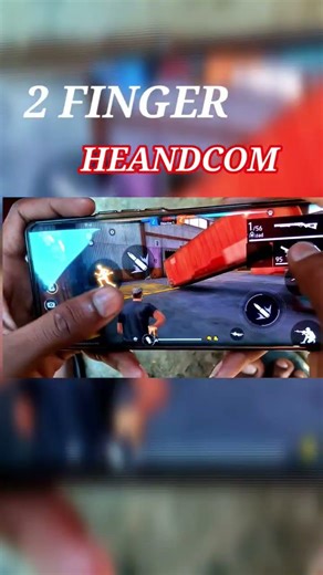 best 2 finger custom hud in ff for fast gloo wall and one tap | fast movement free fire two finger