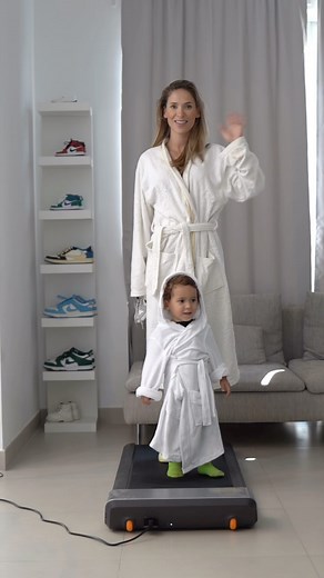 Thanina mahiou on Instagram: "Result .. qui a remarqué l’intru de la video ? 😂 . . #matchingoutfits #momandson #treadmill #fashioninspo #kidsfashion"