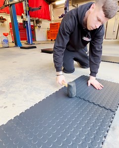 5.7M views · 110K reactions | Installing these jigsaw floor pieces in garages looks seamless and the results are incredible Garage Style Ltd | Supercar Blondie | Facebook