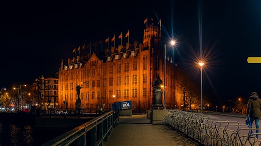 4K Evening Walk in Amsterdam – Walking Tour in the Netherlands