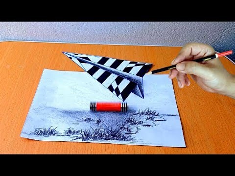 3d drawing is simple for beginners | Drawing an airplane
