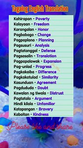 7.3K views · 95 reactions | Tagalog-English Vocabulary List Essential Tagalog Words and Meanings Tagalog Vocabulary for Beginners #Tagalog #Filipino #LearnTagalog #TagalogLanguage #Philippines #Vocabulary #LanguageLearning #Pinoy | John Ines Mina | Facebook