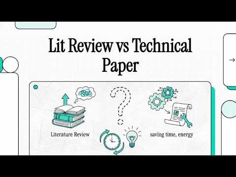 Lit Review vs Technical Paper