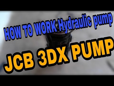 HOW TO WORK JCB 3DX HYDRAULIC PUMP| jcb hydraulic pump basic information