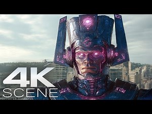 The Silver Surfer Heralds Galactus' Arrival (2025) 4K Scene | The Fantastic Four Movie Clip