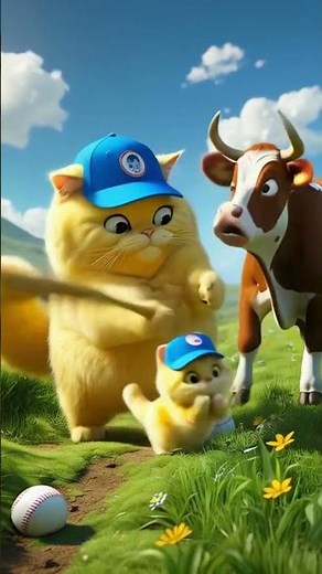 The Funniest Cat Baseball Game Ever!