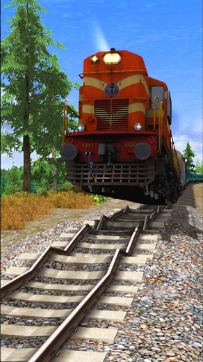 TRAIN OVERSPEEDING AT BUMPY RAILROAD TRACKS #train #shorts