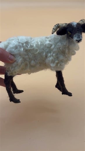 Finished! Sheep, Needle Felted