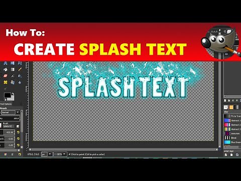 How to Create Splash / Splatter Text Effect in GIMP | Using GIMP Tutorial