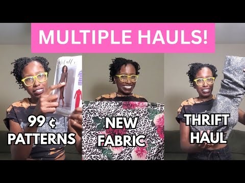 New Fabric Haul, Patterns from Hobby Lobby Sale, and Thrifted Boots!