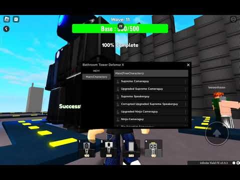 Bathroom Tower Defense X script (free characters)