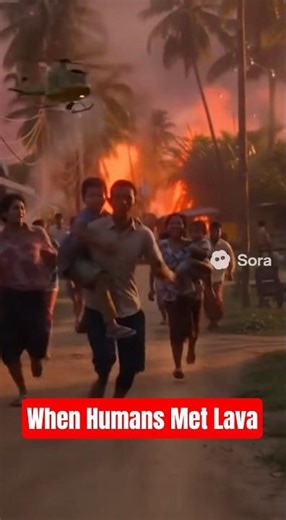 When Humans Met Lava: The Day the Earth Fought Back. 😱