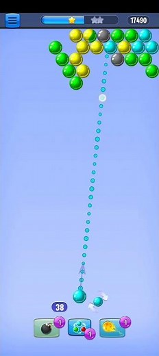 Bubble Shooter Gameplay 🎯 PERFECT COMBO! 😱 Most Satisfying Level Clear Ever | #Shorts
