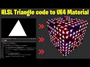 HLSL Triangle code to UE4 Material nodes Tutorial | Download Files