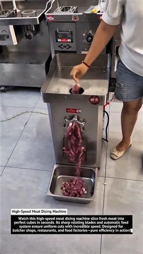 High-Speed Meat Dicing Machine – Ultra Fast Precision Cutting!