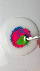 Mixing Slime + Color Powder + Glitter | Satisfying ASMR