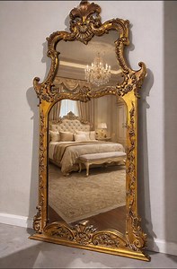 Extra Large Baroque Gold Gilt Floor or Wall Mirror Antique Vintage - Etsy