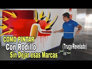Cómo PINTAR CON RODILLO sin dejar MARCAS | TRUCO REVELADO