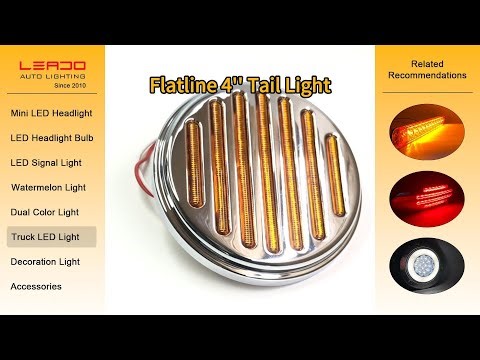 4 Inch Round 12V Led Side Marker Light Truck Tail Led Lights Brake Stop Lamp Luces Led Para Camion