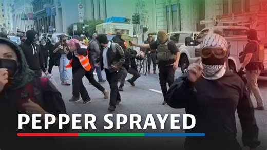 39K views · 233 reactions | Federal immigration agents used pepper spray against protesters and detained one individual during demonstrations in downtown San Francisco, California on Wednesday (August 20), video filmed by Reuters showed. | ABS-CBN News | Facebook